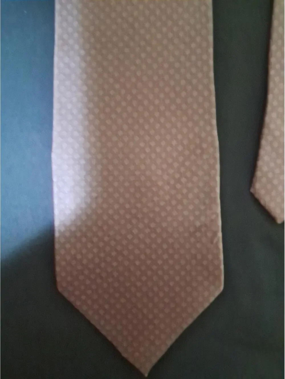 Bill Bass Mens Tie Metallic‎ Blues Silk Necktie Made In USA